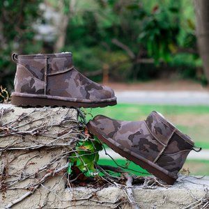 Shorty Exotic Earth Camo Boots size 8